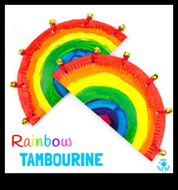 Izveicīgas bērnu papīra šķīvju tamburīnas: mūzikas instrumentu izveide