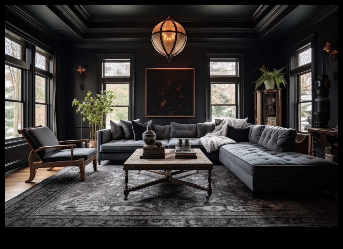 Gotikas stila mājas dekoru iedvesmas