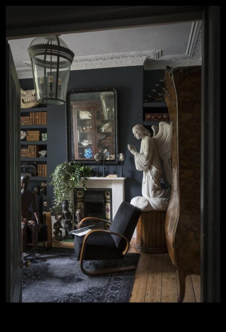 Gotikas stila mājas dekoru iedvesmas