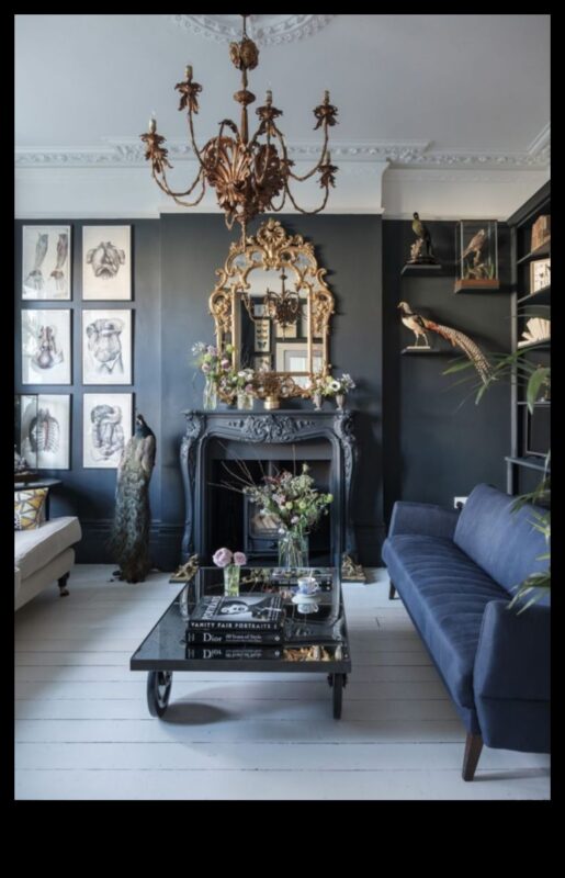 Gotikas stila mājas dekoru iedvesmas