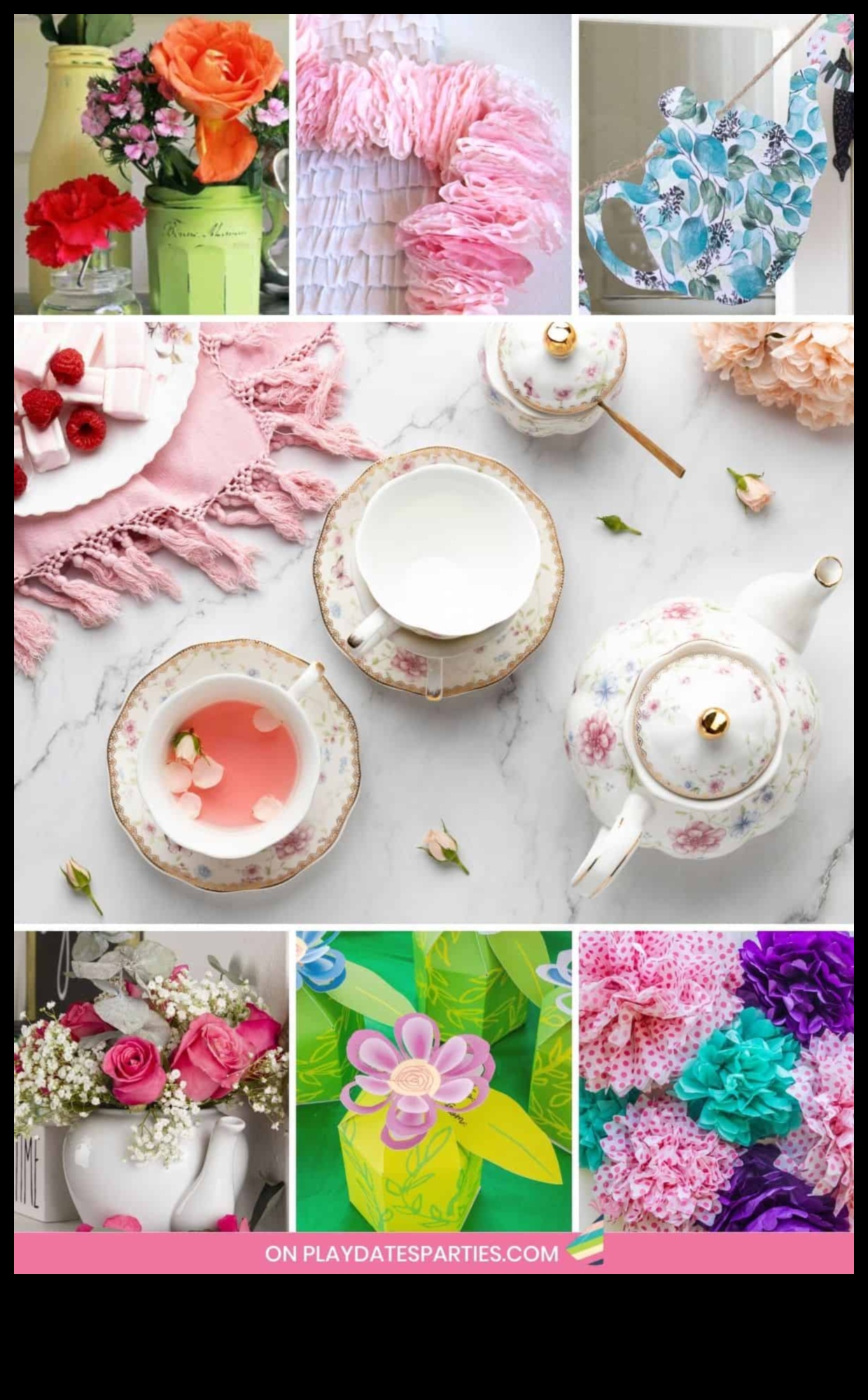 Pavasara tējas ballīte: DIY amatniecība elegantām sapulcēm