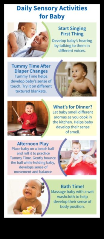 Sensoriskais krāšņums: uzlabojiet mazuļa pieredzi, izmantojot aktivitātes